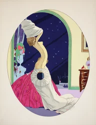 The Five Senses - Hearing, Sight, Smell, Touch and Taste, pub. Paris, 1925
